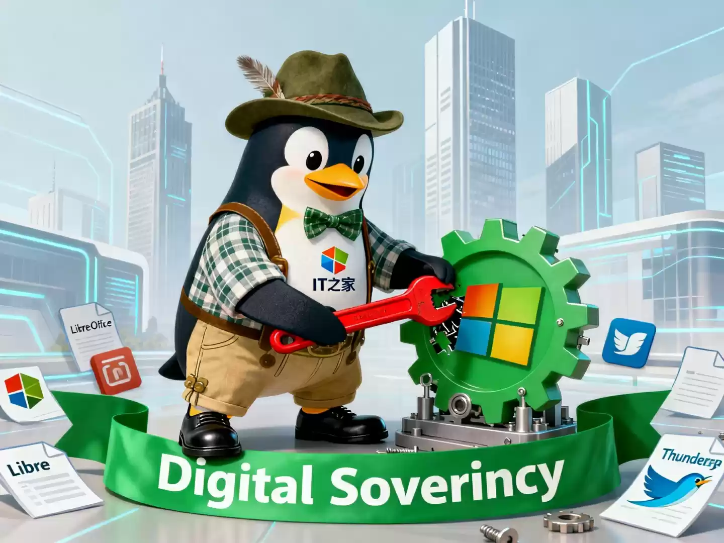 德国铁腕推进 IT 独立：已弃用微软 Outlook，计划 2027 年前替代 Office 和 Win11