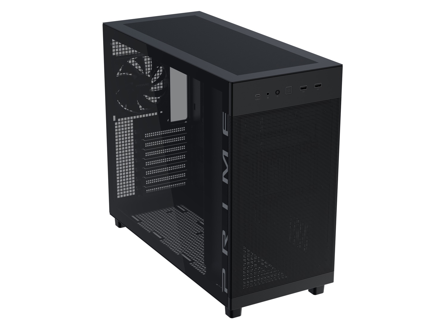 华硕推出 Prime AP303 机箱：44L 前置电源 ATX，左侧可选 MESH / 玻璃
