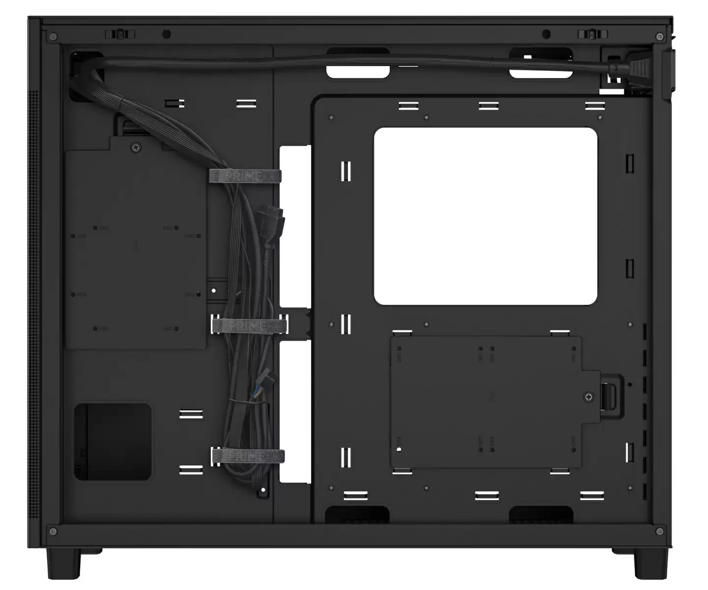 华硕推出 Prime AP303 机箱:44L 前置电源 ATX,左侧可选 MESH / 玻璃