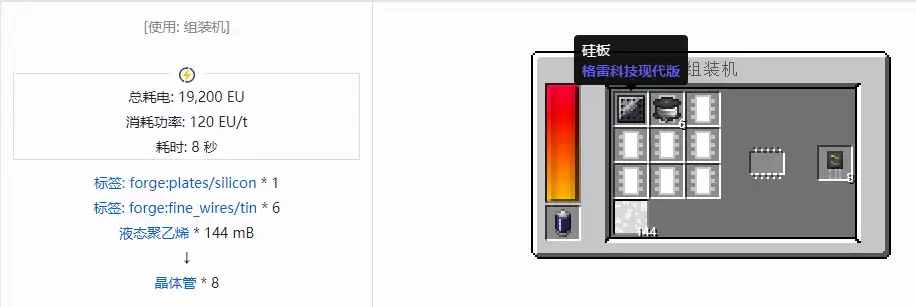 我的世界格雷科技现代版部件合成大全