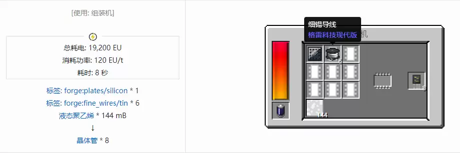 我的世界格雷科技现代版部件合成大全