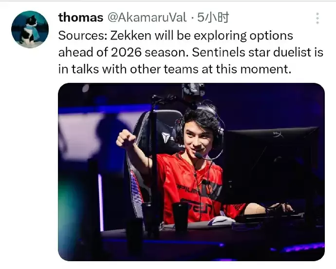 重磅转会！SEN明星选手Zekken或离队，NOVA官宣Swerl正式解约