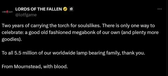 堕落之主庆发售两周年自称扛旗引争议