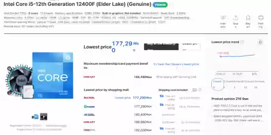 英特尔多代酷睿处理器全球涨价，韩日市场中低端型号涨幅显著