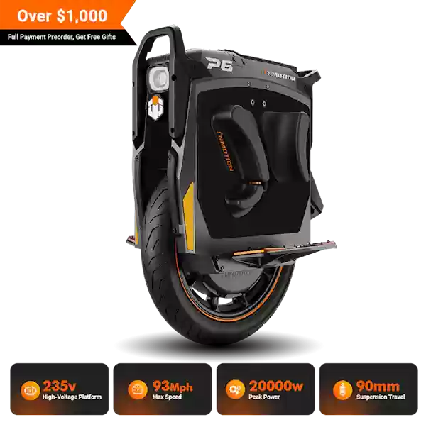 极速狂飙150km/h！最强悍的独轮平衡车InMotion P6发布