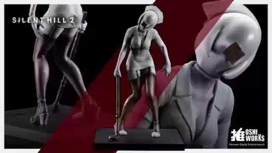 寿屋预售寂静岭2泡泡头护士与抽象老爹手办