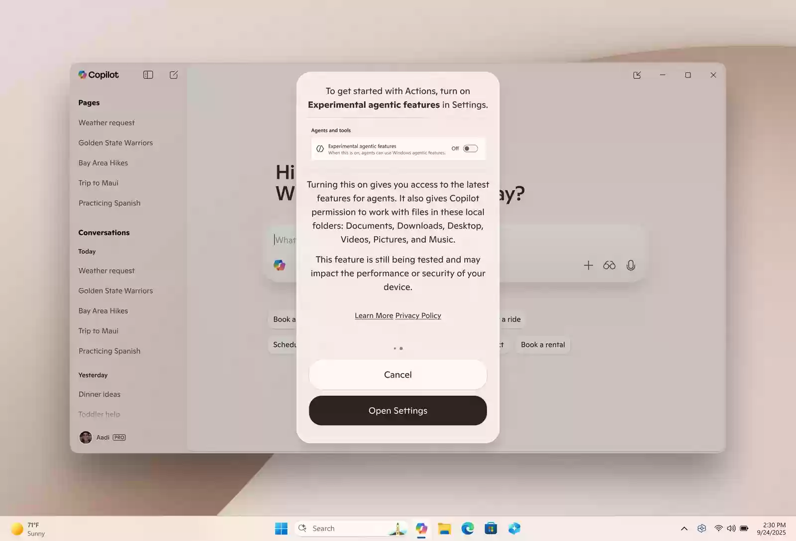 微软 Win11 迎来“AI 管家”:像真人一样完成写文档、发邮件等桌面任务