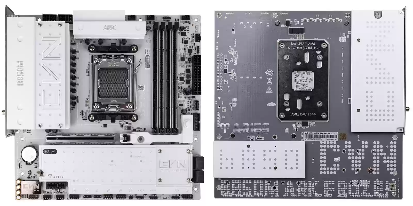 七彩虹 CVN B850M ARK FROZEN V14 主板发售:支持 BCLK 超频,1299 元