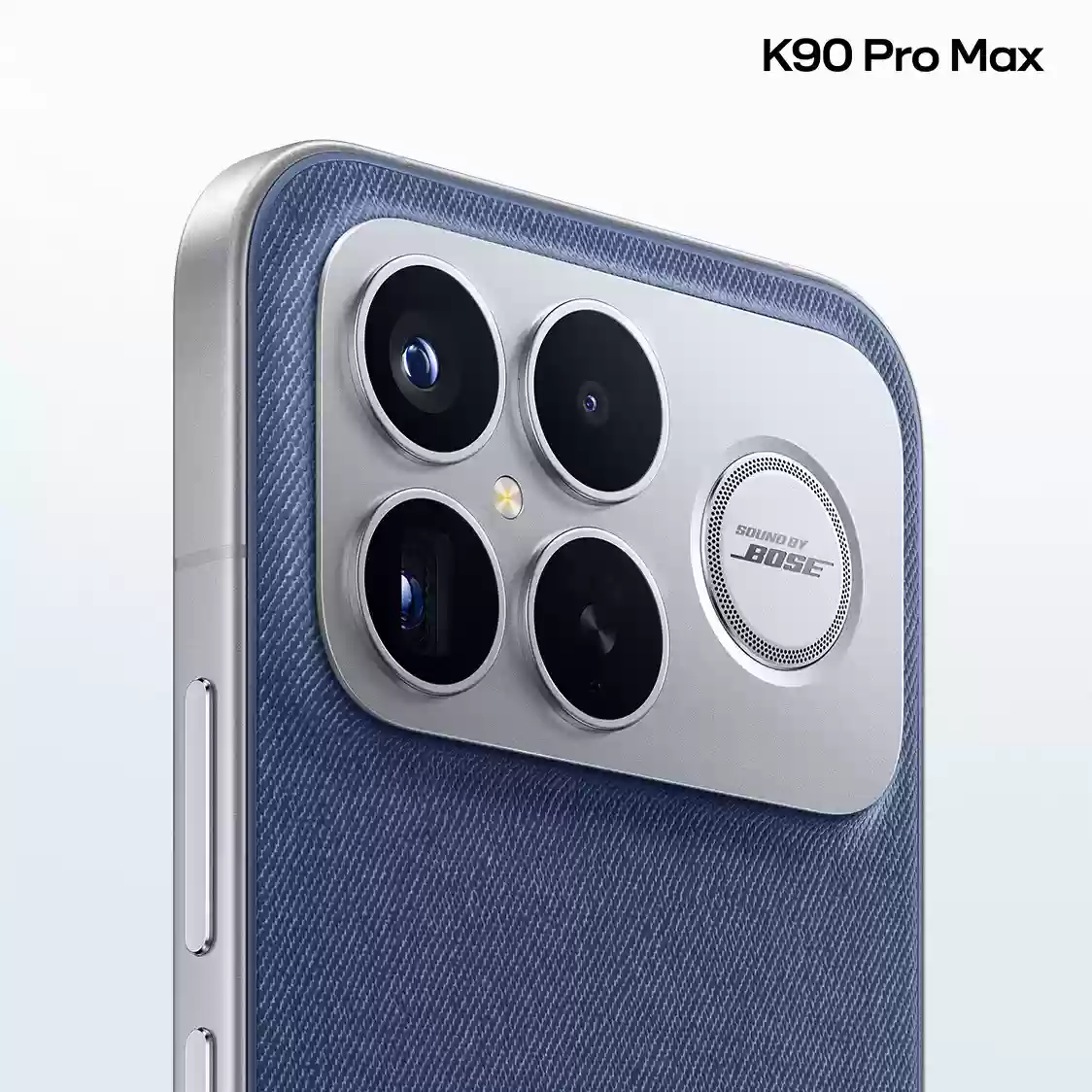 小米 REDMI K90 Pro Max 丹宁色机身材质亮点:牛仔蓝 + 第三代科技纳米皮