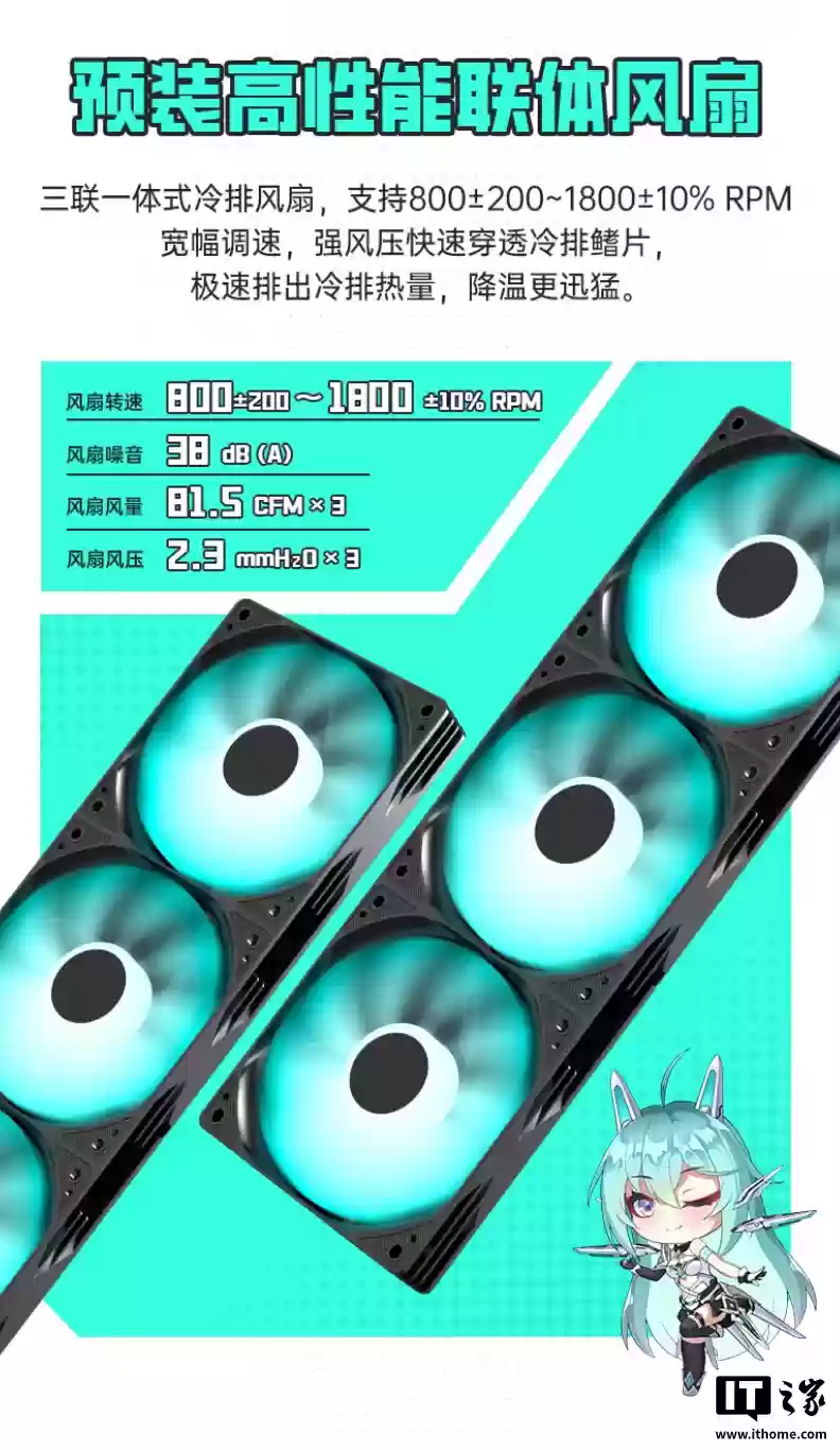 金河田推出 PRISTINE VISION LIQUID 360 水冷散热器：搭 3.95 英寸磁吸 LCD 冷头屏幕，459 元
