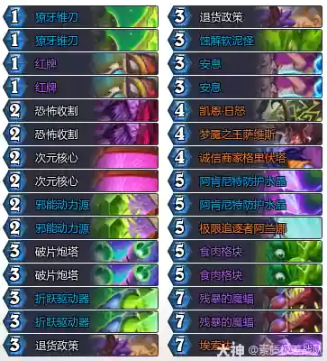 炉石传说33.6.2星舰瞎卡组推荐