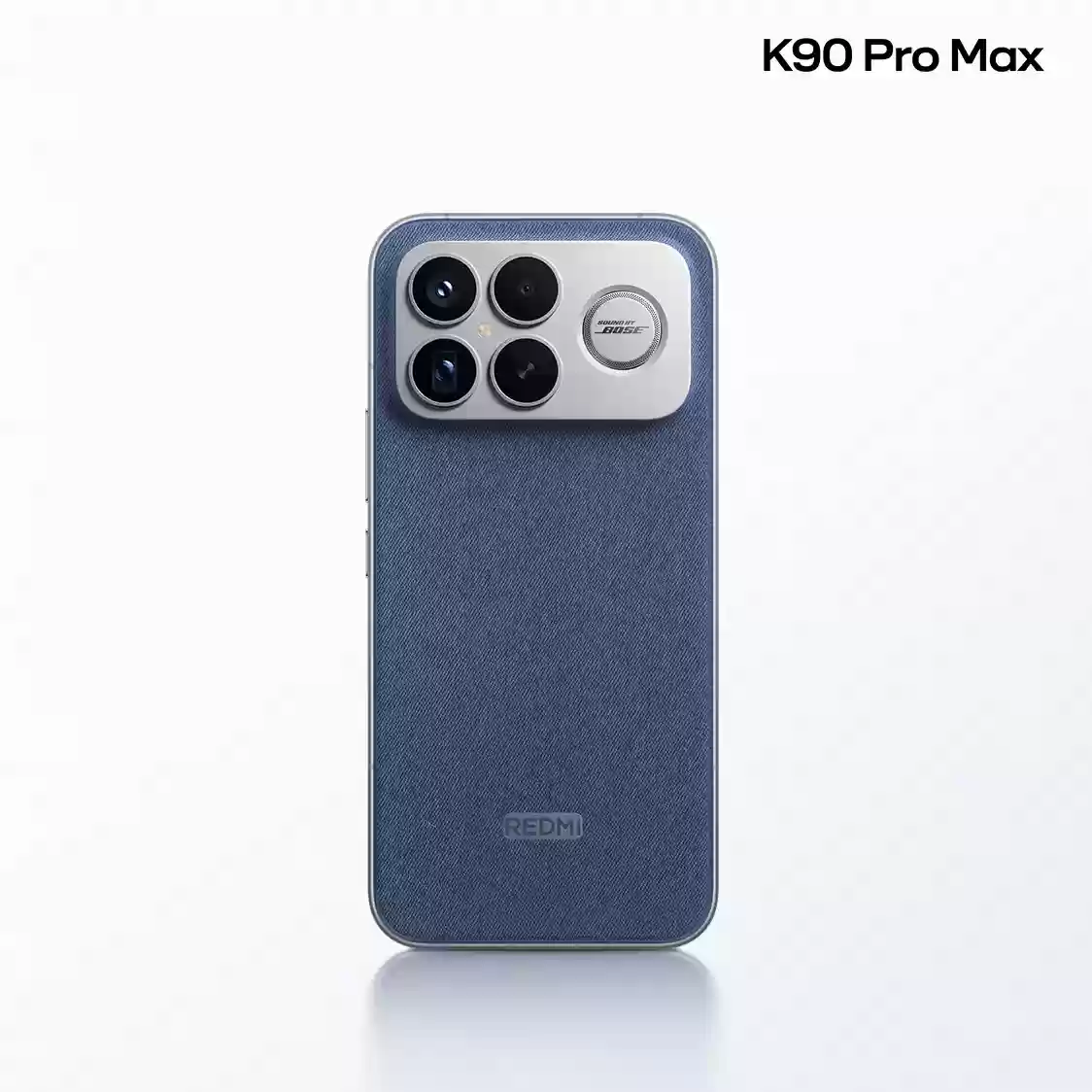 小米 REDMI K90 Pro Max 丹宁色机身材质亮点:牛仔蓝 + 第三代科技纳米皮