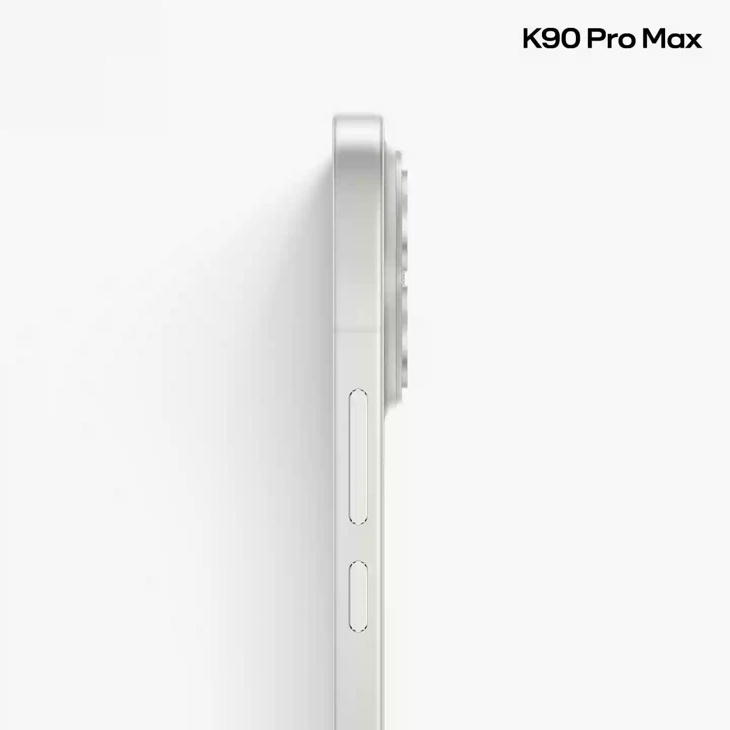 小米 Redmi K90 Pro Max 手机官图公布:流金白配色,
