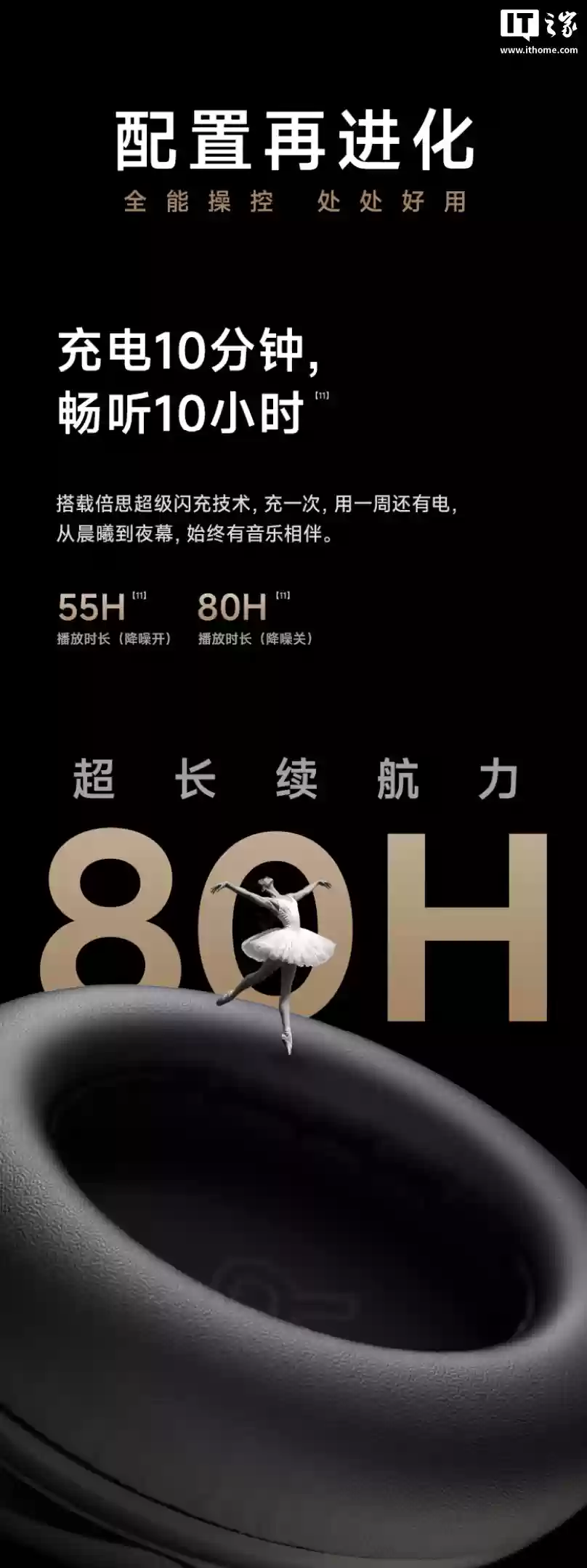 倍思 MH1 头戴式降噪耳机预售:双金标认证。80小时续航,首发价296.1元