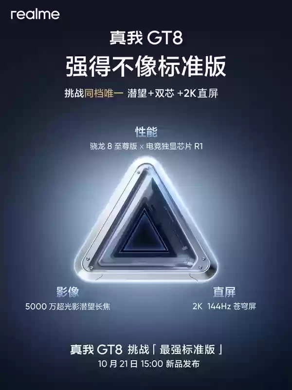 真我GT8要成为最强标准版 王伟：物超所值