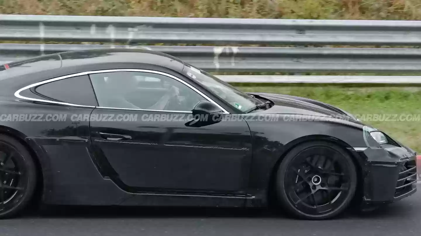 保时捷下一代电动718 Cayman原型车路测图曝光