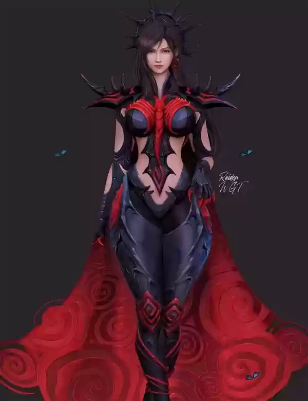 《最终幻想7》蒂法3D美图：穿上新服装 身材更出色