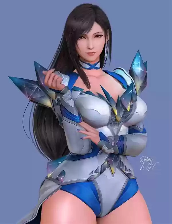 《最终幻想7》蒂法3D美图：穿上新服装 身材更出色