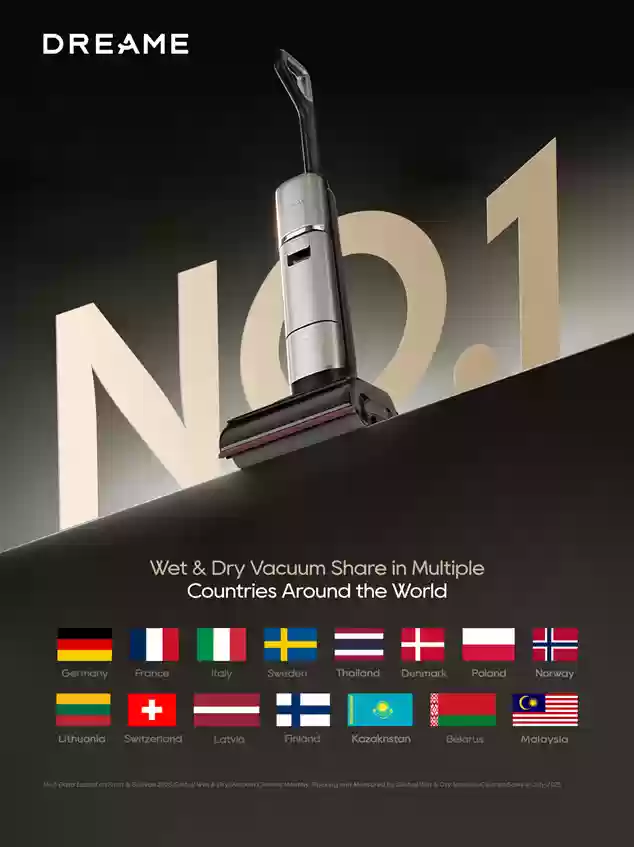 全球消费者首选！追觅洗地机登顶多国市占第一