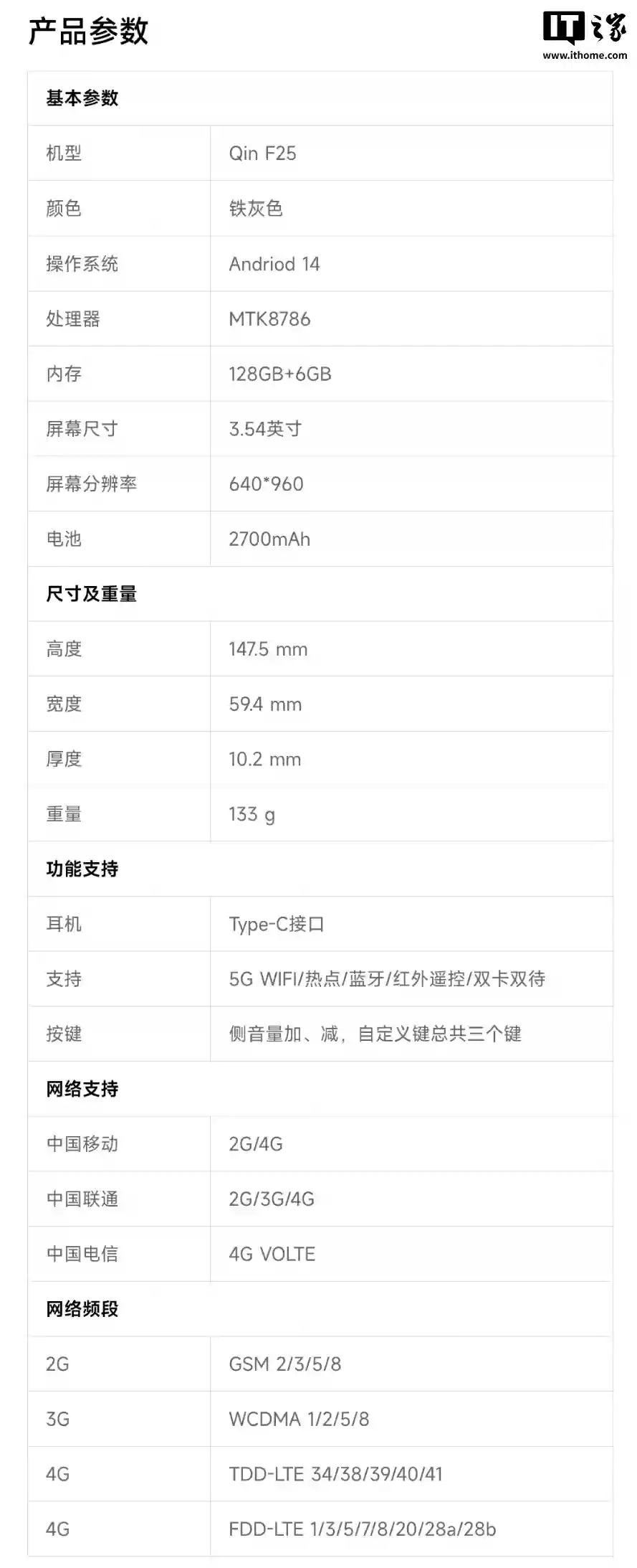 多亲 F25 手机发布:触屏 + 按键双模式、支持 DeepSeek,首发价 899 元