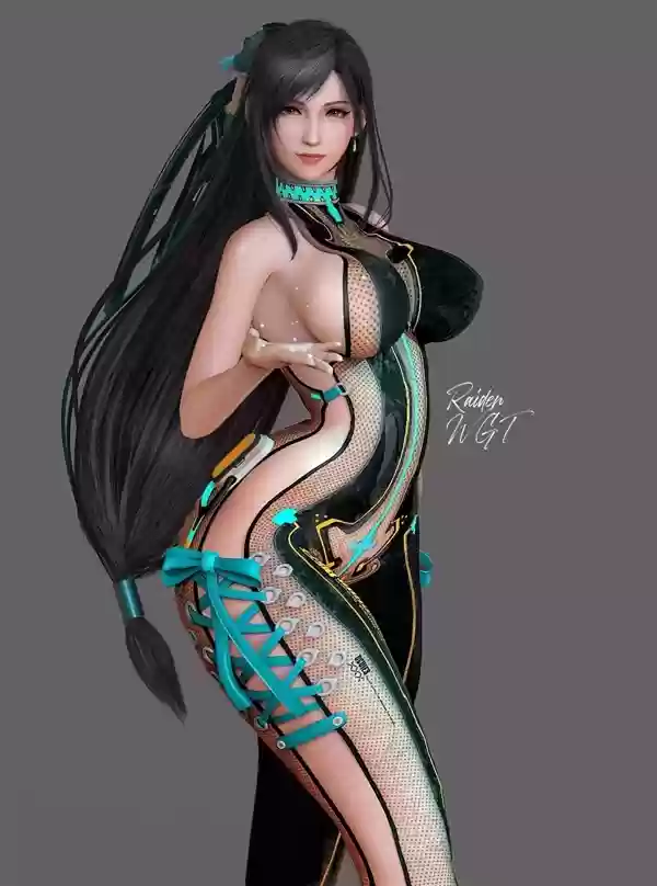 《最终幻想7》蒂法3D美图：穿上新服装 身材更出色