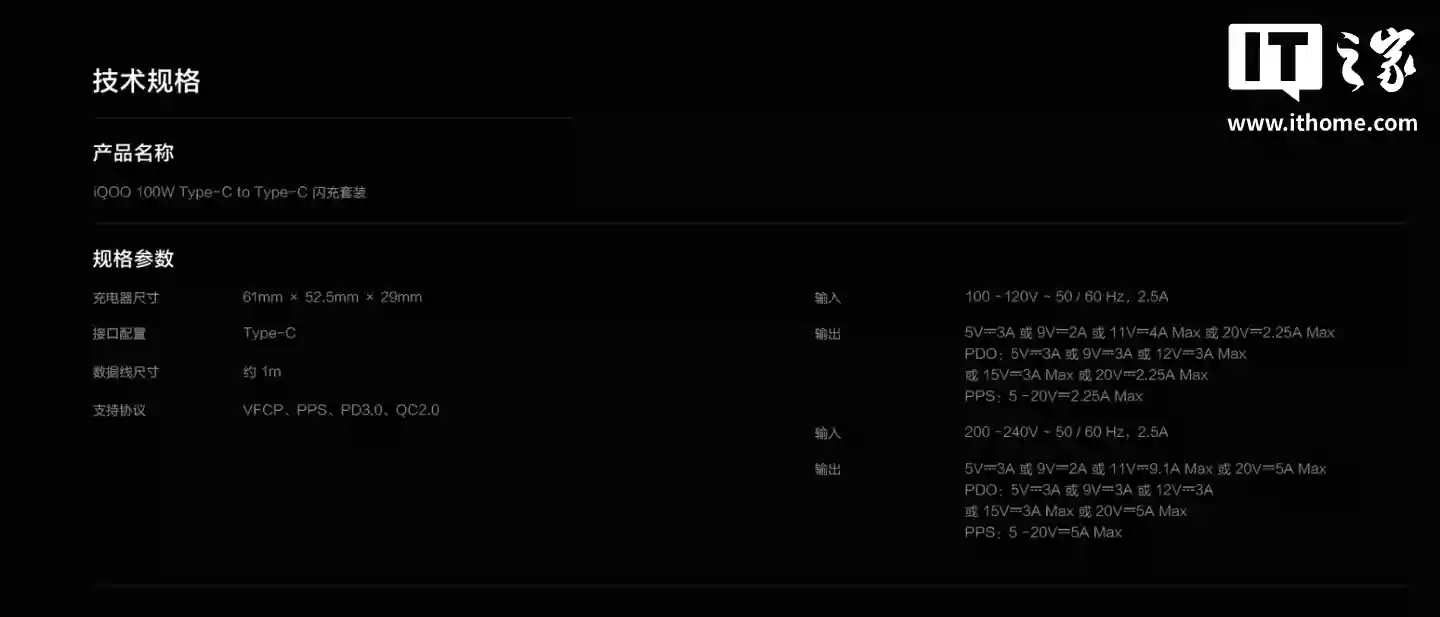 iQOO 推出闪充全家桶:120W 多口闪充套装券后价 133.2 元,9.2A 编织闪充线售 89 元