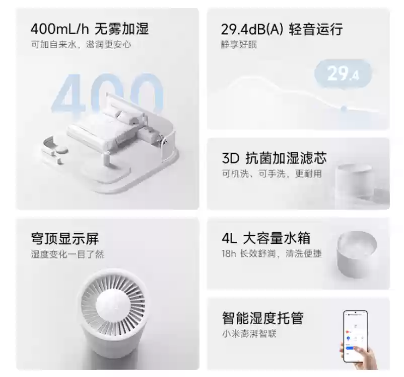 暖器将至速度囤:小米米家无雾加湿器 3 上市两月 299 → 214 元新品直降