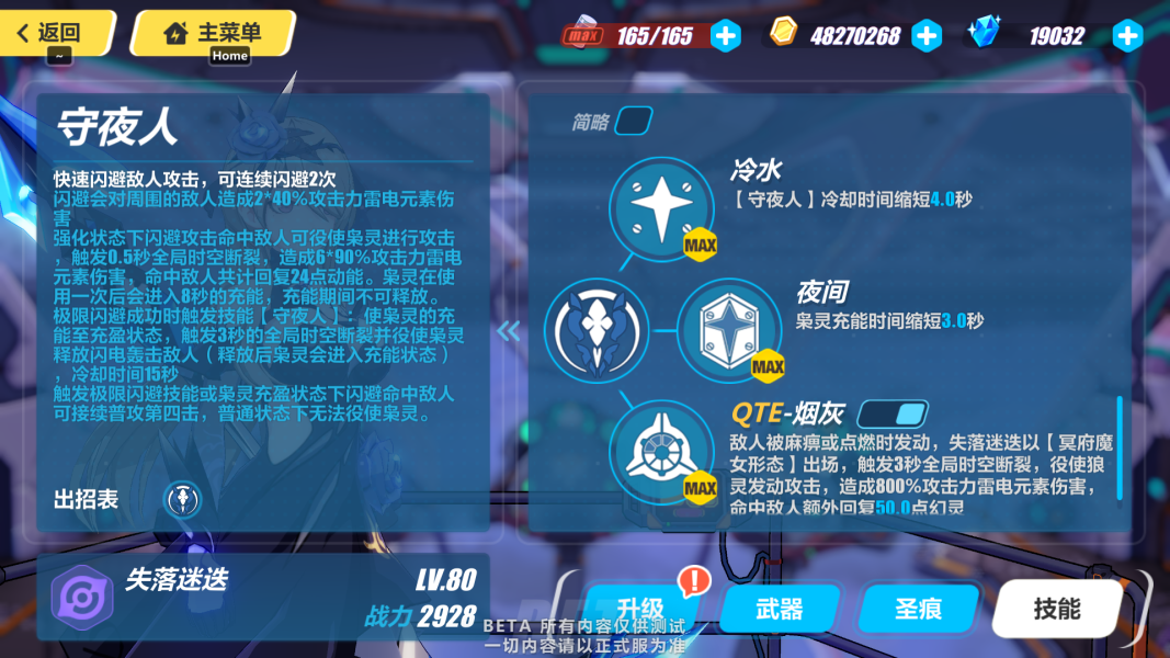崩坏3丽塔失落迷迭技能是什么