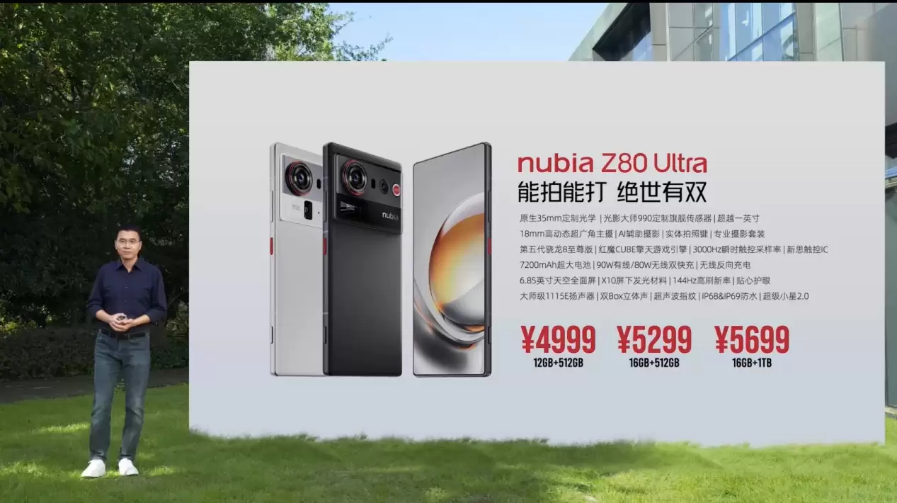 努比亚Z80+UltRA正式发布，能拍能打，售价4999元起！