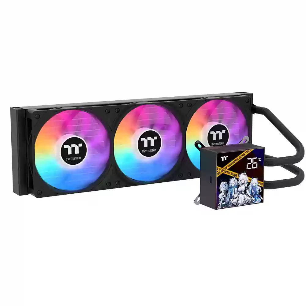 曜越推出钢影・冰霜 360 一体式水冷散热器：冷头配 4 英寸彩屏，黑白均售 399 元