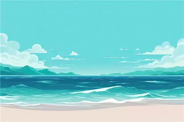 海啸预警示意图