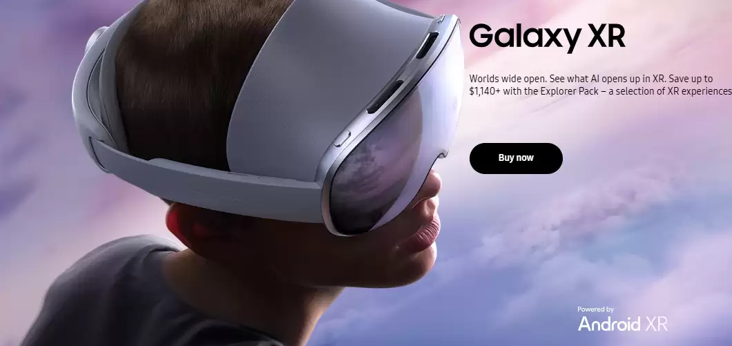 三星发布Galaxy XR头戴设备,融合AR/VR支持多场景应用