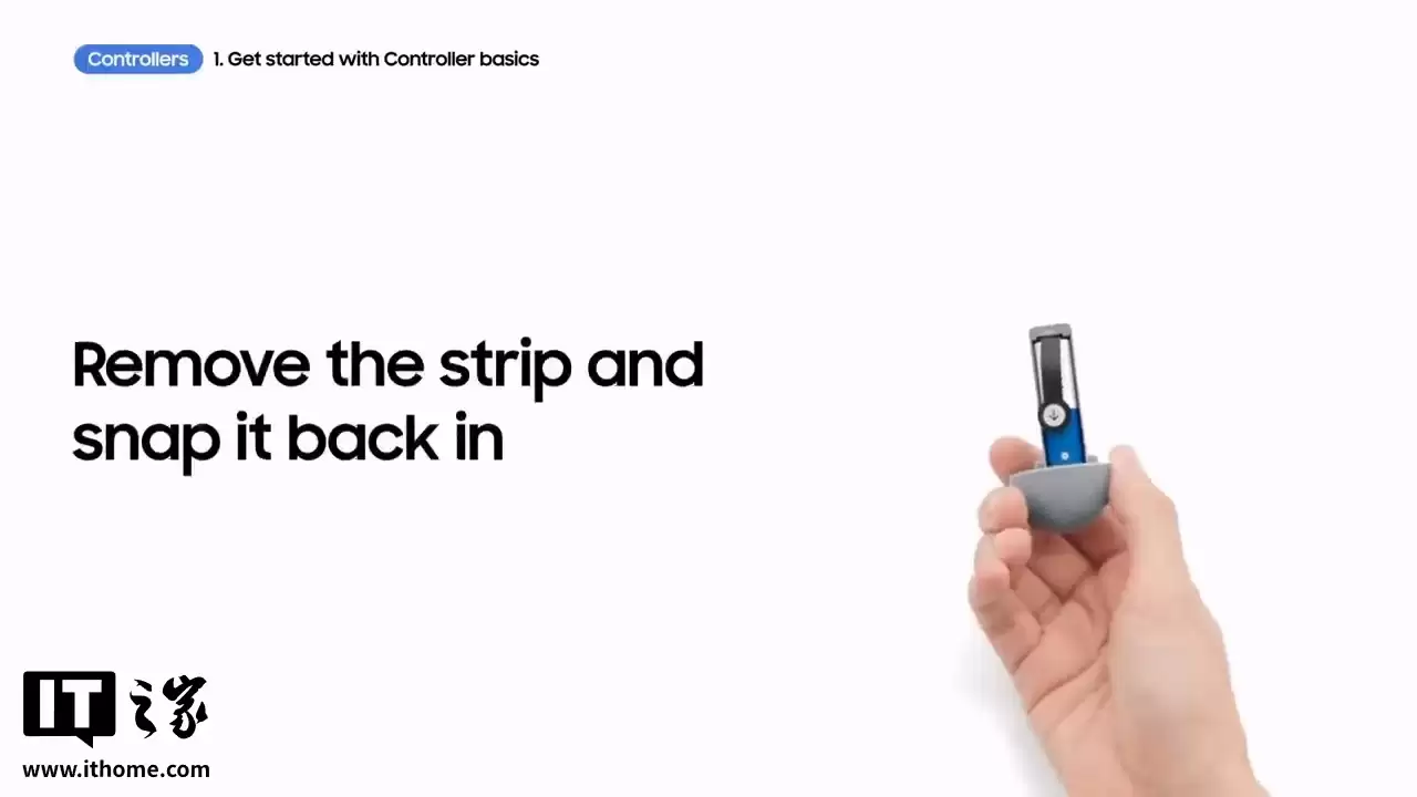 三星 Galaxy XR 头显细节：控制器用 5 号电池，未提及触控传感器