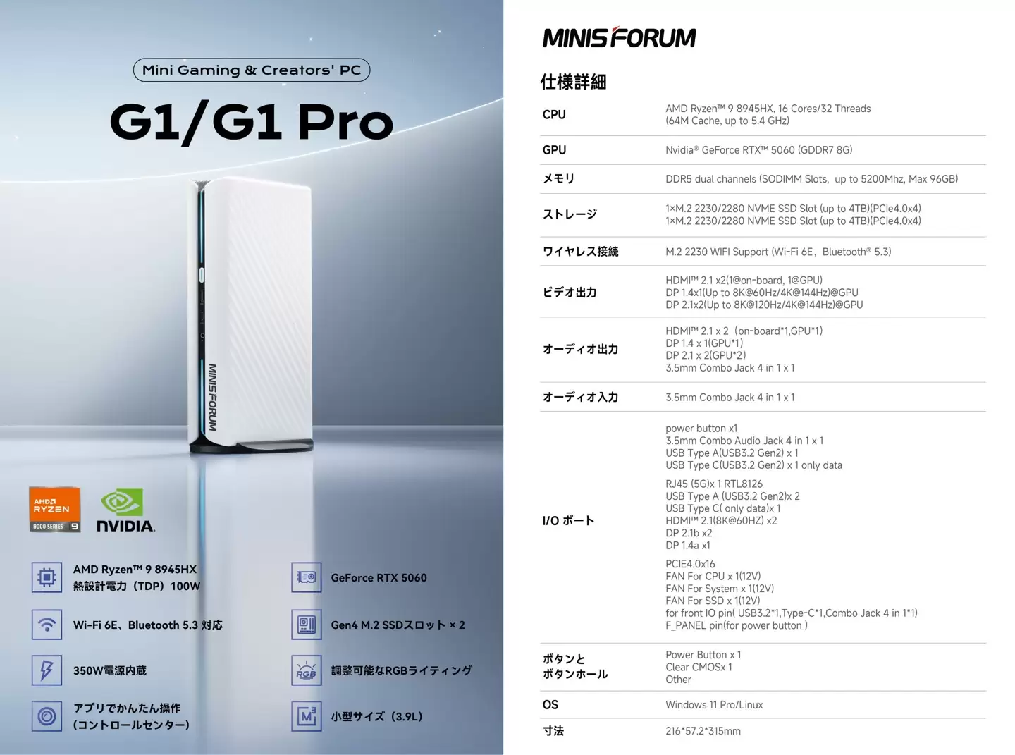 3.9L 可更换独显，铭凡游戏迷你主机 G1 / G1 Pro 进一步曝光