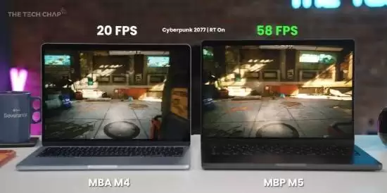 M5芯片加持!MacBook Pro游戏性能飙升290%