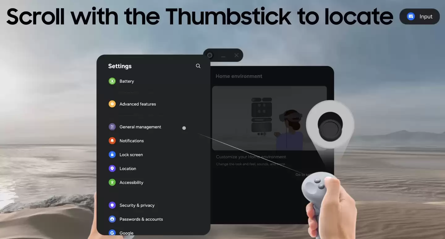 三星 Galaxy XR 头显细节：控制器用 5 号电池，未提及触控传感器