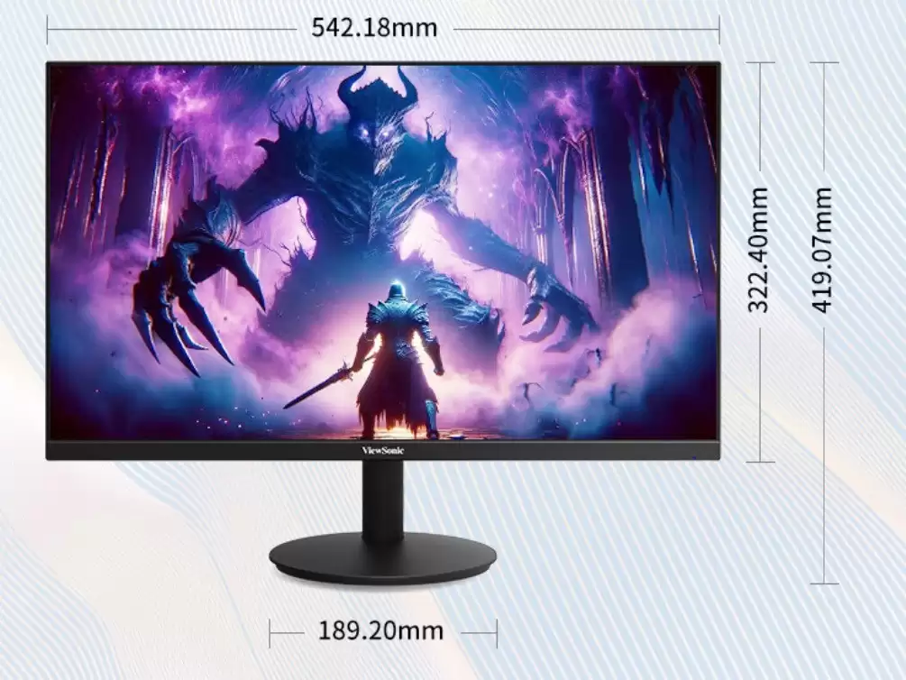 宿舍/办公室多面手 优派VA24G25+23.8英寸电竞显示器395元