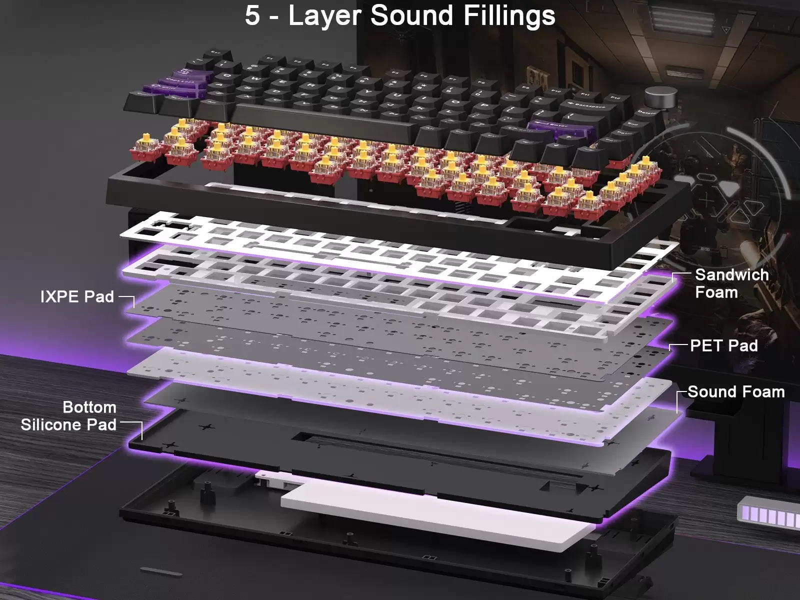 YUNZII 键设宇宙推出 RT75 PRO 三模磁轴键盘:双 8kHz 回报,128kHz 扫描