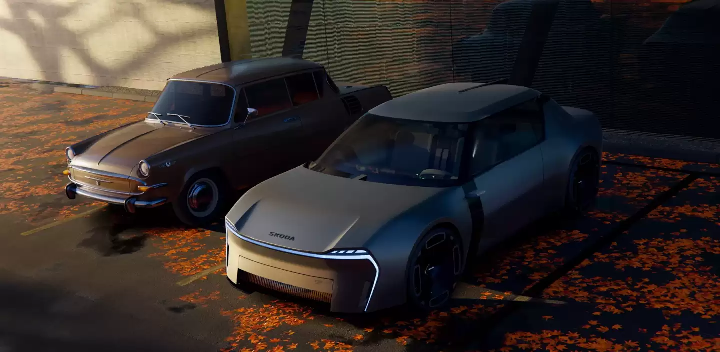 斯柯达推出 1000 MBX 概念车:“复活”1966 年同名老车,独特对开滑门设计