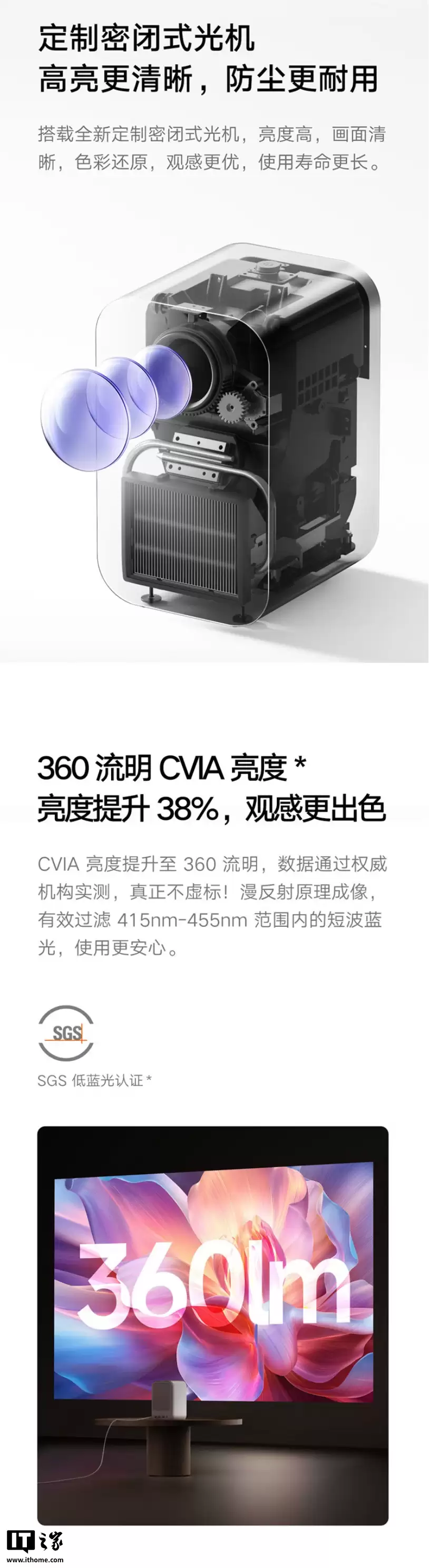 小米 Redmi 投影仪 4 首发：1080P 360 CVIA 流明，999 元