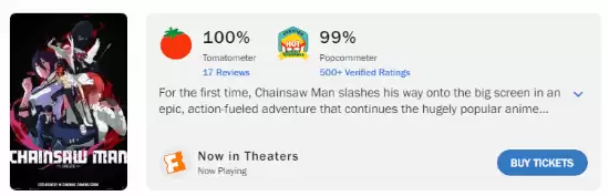 电锯人：蕾塞篇北美上映获全好评