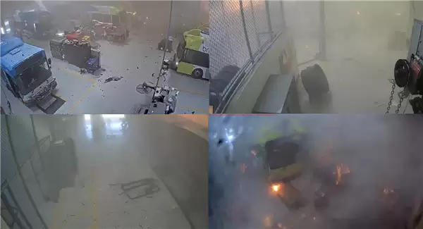 压缩天然气气瓶破裂 美国得州发生公交车爆炸起火事件