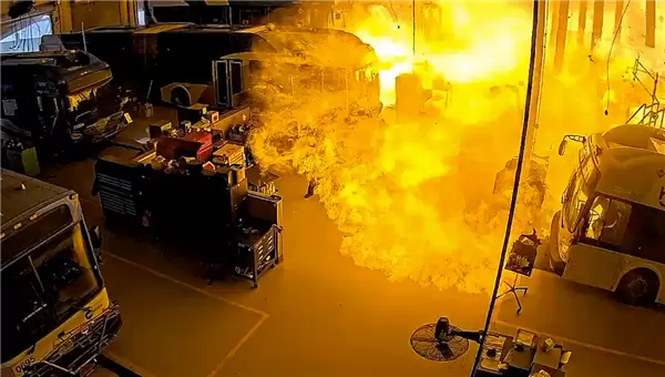 压缩天然气气瓶破裂 美国得州发生公交车爆炸起火事件