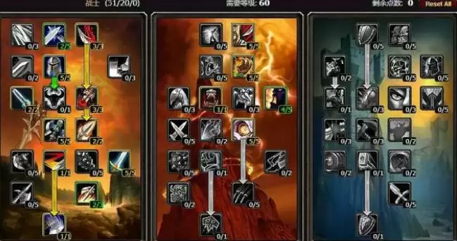 魔兽世界怀旧服战士升级天赋怎么点