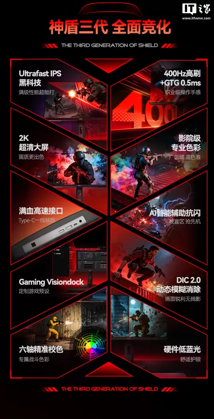 1999 元:HKC 发布 27 英寸电竞显示器 UG27EQ,搭载 2K 400Hz 高刷面板