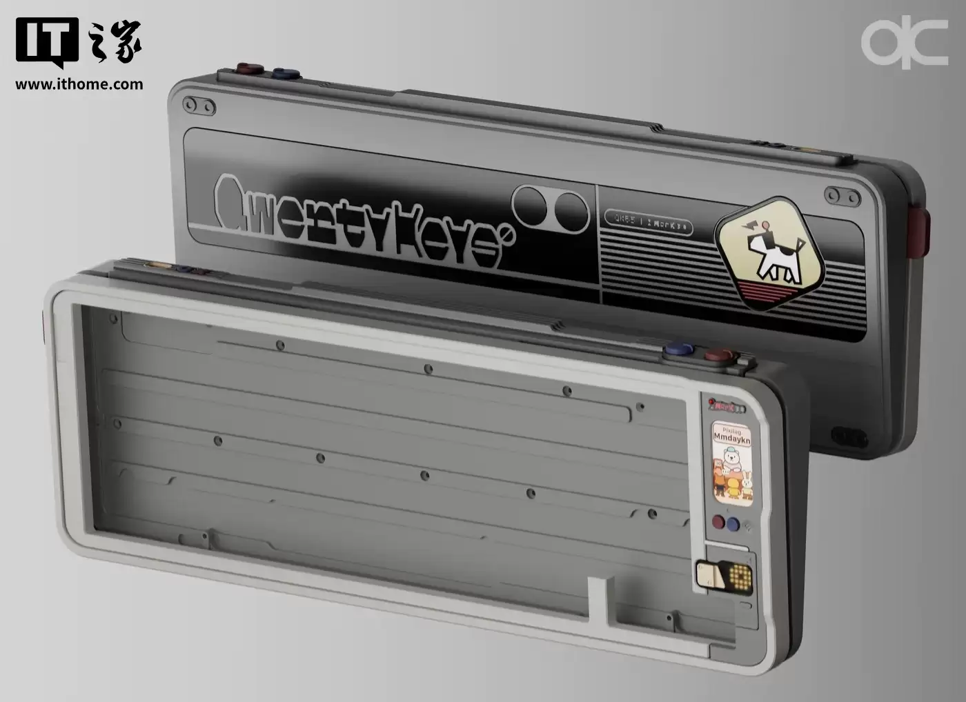 自带电子宠物的机械键盘:Qwertykeys QK65 MK3 亮相,复古配色、自带彩色显示屏