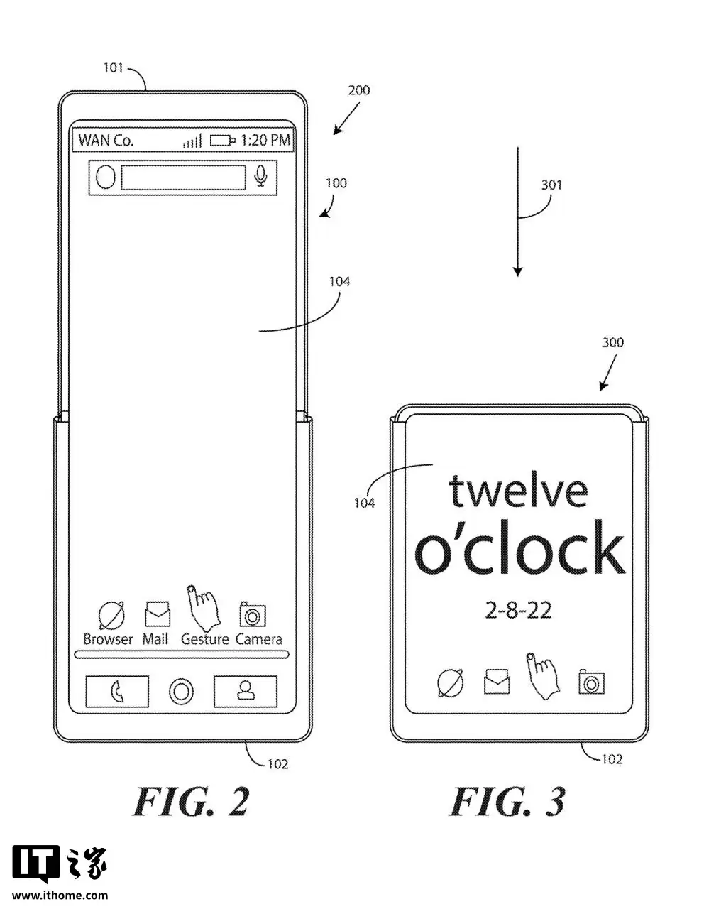 联想旗下摩托罗拉“卷轴拉伸屏”智能手表专利曝光，一键延长屏幕变身手机