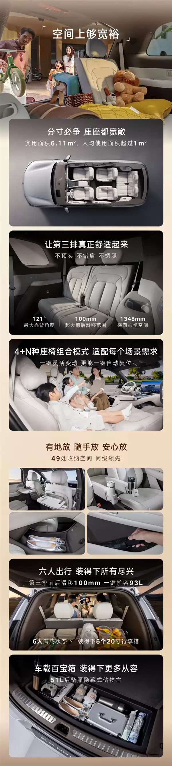 与宝马X7同级的豪华SUV起步价仅29.98万!腾势N8L产品亮点一图速览