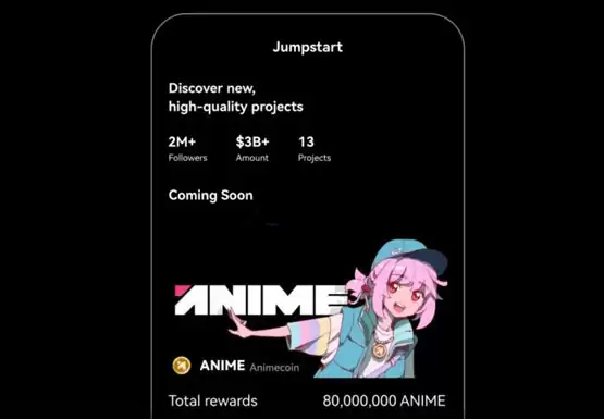 OKX Jumpstart推出ANIME挖矿！OKB、BTC作为挖矿媒介