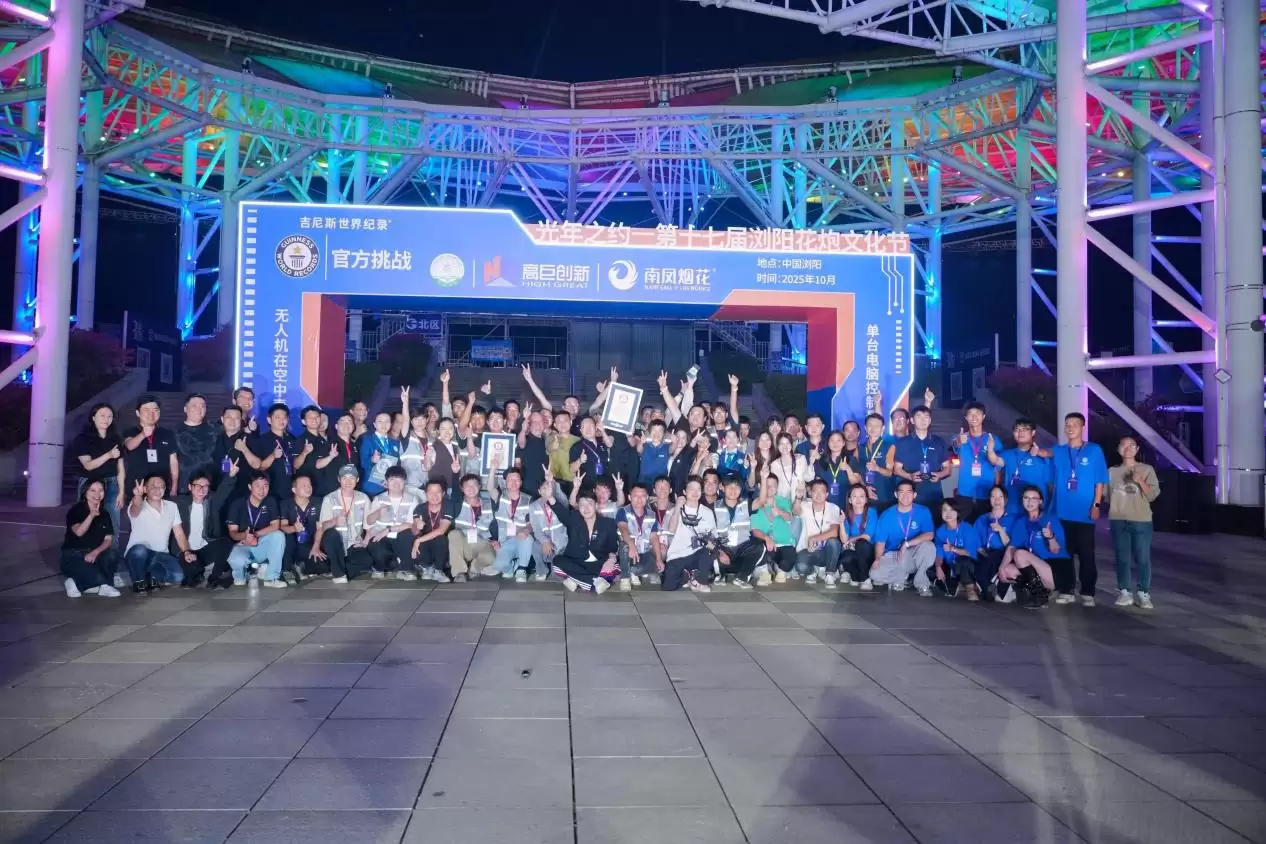 高巨创新吉尼斯双纪录定义低空表演新范式